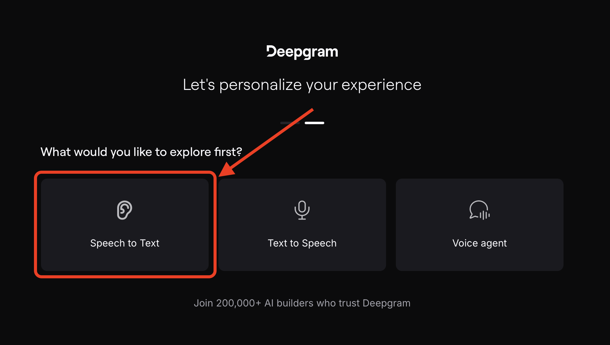 Select Speech to Text
